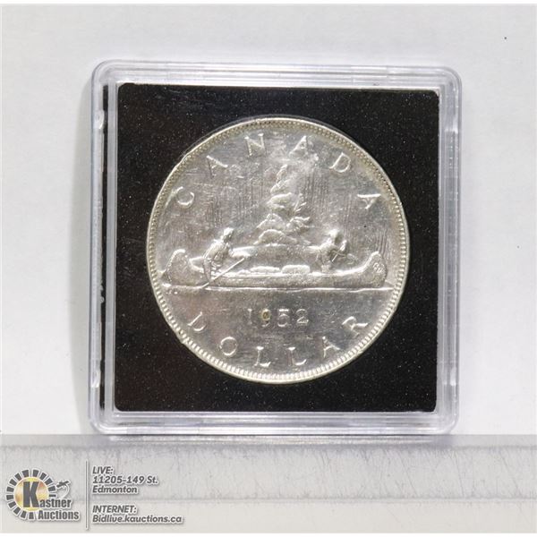 1952 GEORGE VI CANADIAN SILVER DOLLAR NWL
