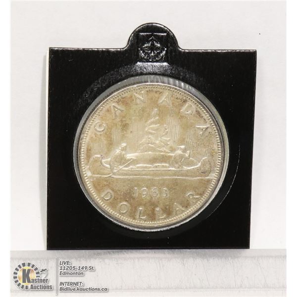 1963 CANADIAN SILVER DOLLAR ELIZABETH II