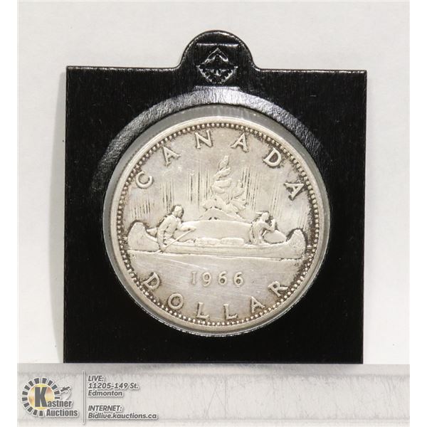 1966 CANADIAN SILVER VOYAGEUR DOLLAR