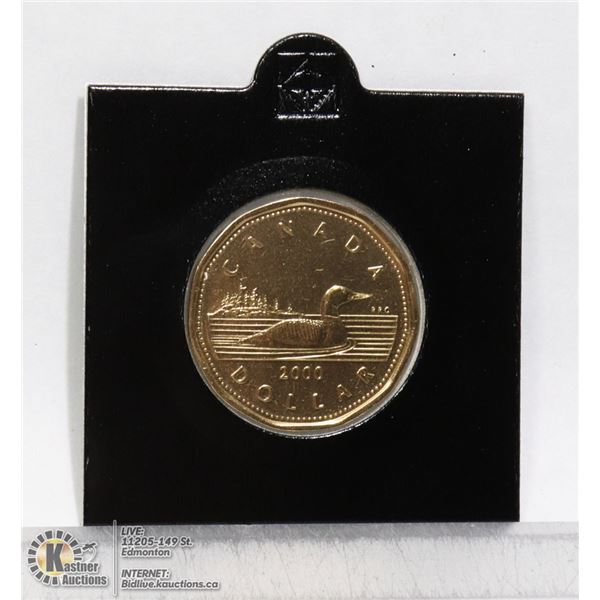2000 CANADIAN LOON DOLLAR NOT ISSUED IN CHANGE