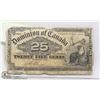 Image 1 : 1900 DOMINION OF CANADIAN 25 CENT BANKNOTE
