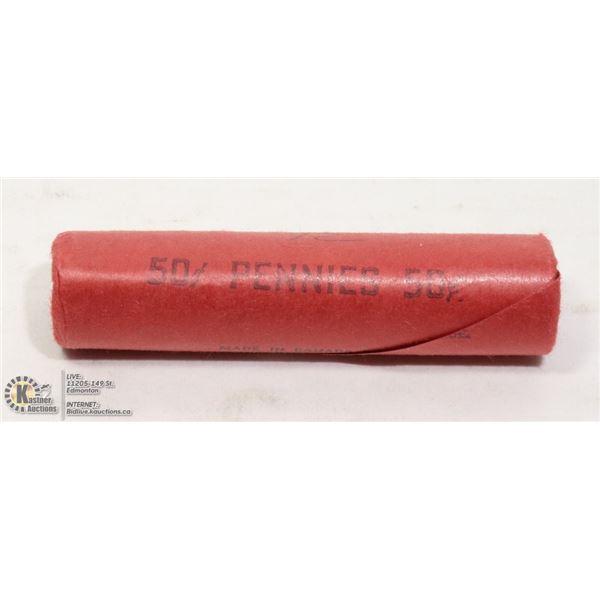 1972  UNCIRCULATED ROLL OF CANADIAN PENNIES