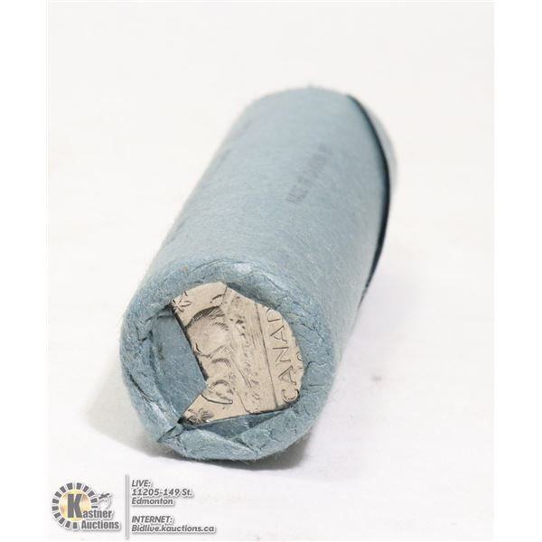 BANK SEALED ROLL OF 1972 UNC CANADIAN 5 CENTS