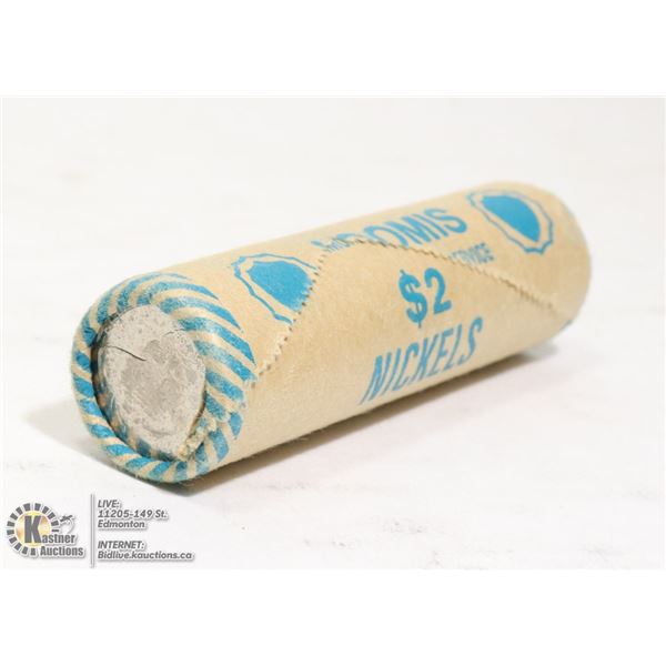 LOOMIS SEALED ROLL OF 1974 UNC CANADIAN 5 CENTS