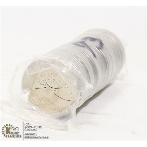 UNCIRCULATED ROLL OF 1993 CANADIAN 25 CENTS