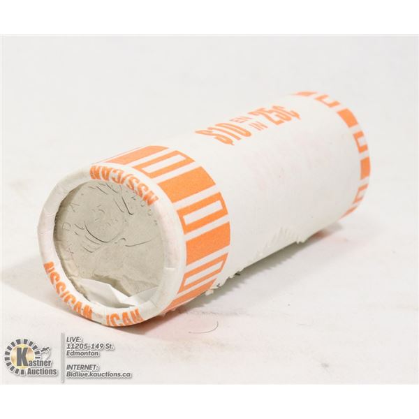2004 CARIBOU CANADIAN 25 CENT ROLL UNCIRCULATED