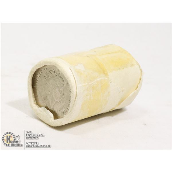 UNCIRCULATED ROLL OF 1991 CANADIAN 50 CENTS