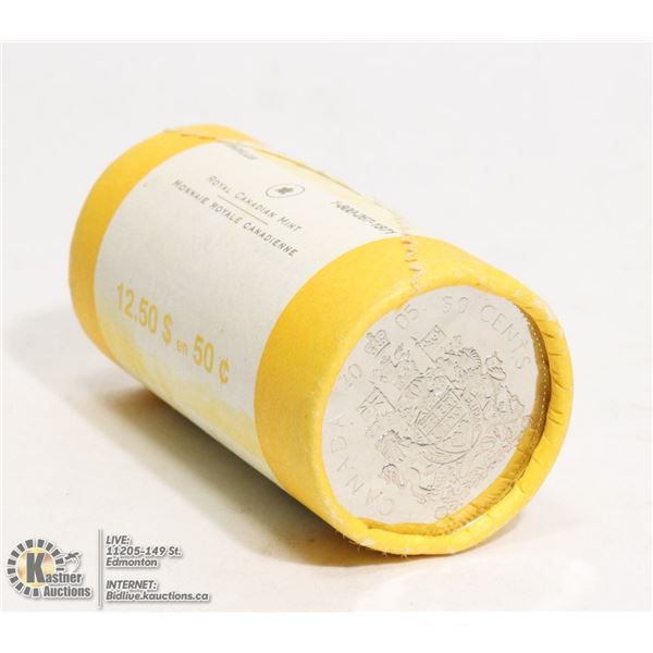 2005 SPECIAL MINT WRAP ROLL CANADIAN 50 CENT COINS