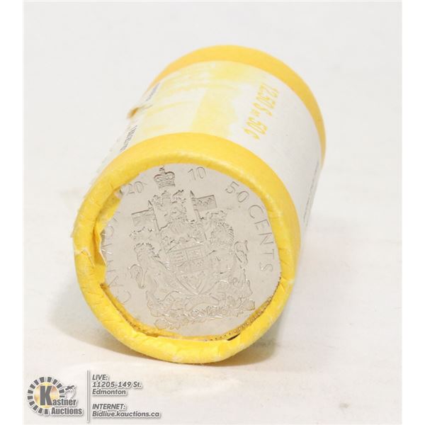 2010 SPECIAL MINT WRAP ROLL CANADIAN 50 CENT COINS