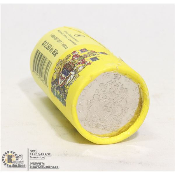 2013 SPECIAL MINT WRAP ROLL CANADIAN 50 CENT COINS