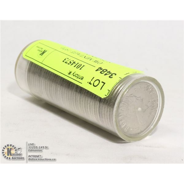ROLL OF LOW MINTAGE 1970 CANADIAN 25 CENTS