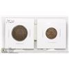 Image 1 : SET OF 2-1920 CANADIAN CENTS, LARGE AND SMALL