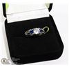 Image 1 : LADIES SILVER CZ RING SZ 8