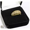 Image 1 : LADIES 24K GOLD PLATED RING SZ 9