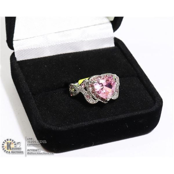 LADIES SILVER RING SZ 6