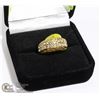 Image 1 : 925 SILVER GOLD PLATED RING SZ 5