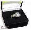 Image 1 : SILVER CZ RING SZ 8