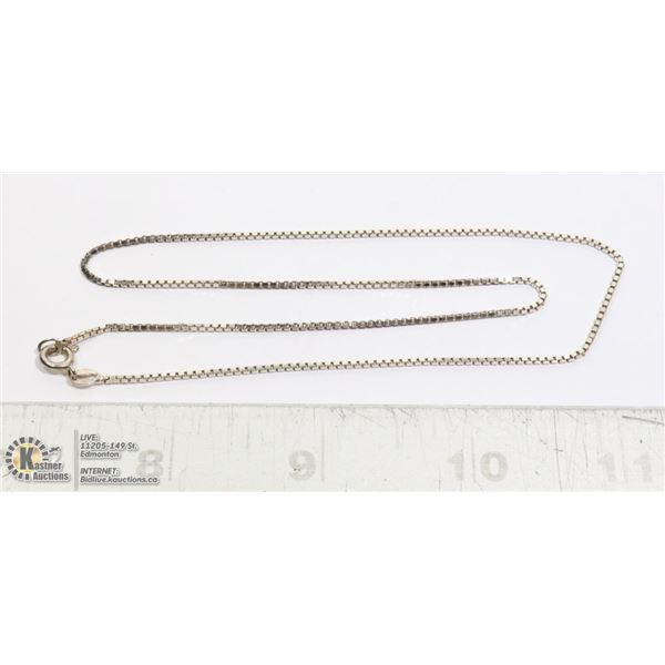 ITALIAN SILVER NECKLACE 16"