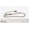 Image 1 : 925 SILVER TENNIS BRACELET WITH FAUX DIAMONDS