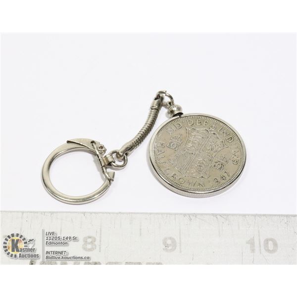 1947 HALF CROWN KEY CHAIN