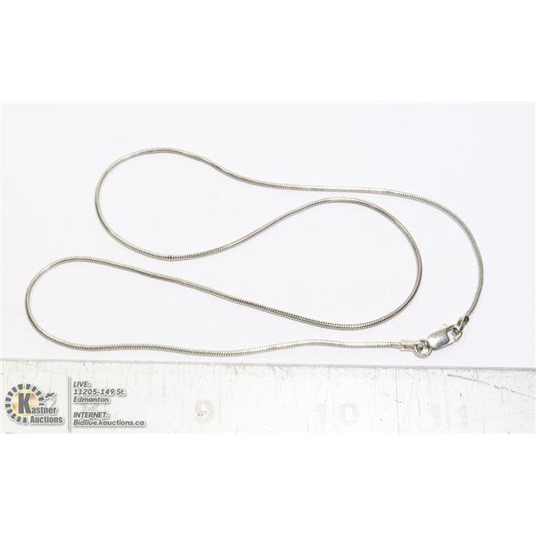 17" SILVER CHAIN NECKLACE