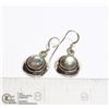 Image 1 : SILVER AND LABRADORITE DROP EARRINGS