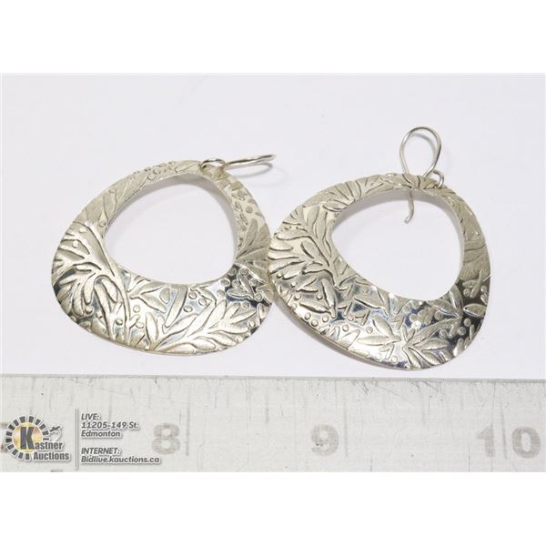 LARGE SILVER FILIGREE EARRINGS