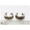 Image 1 : MEXICAN SILVER HOOP EARRINGS