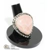 Image 1 : #137-PINK ROSE QUARTZ RING SIZE 9