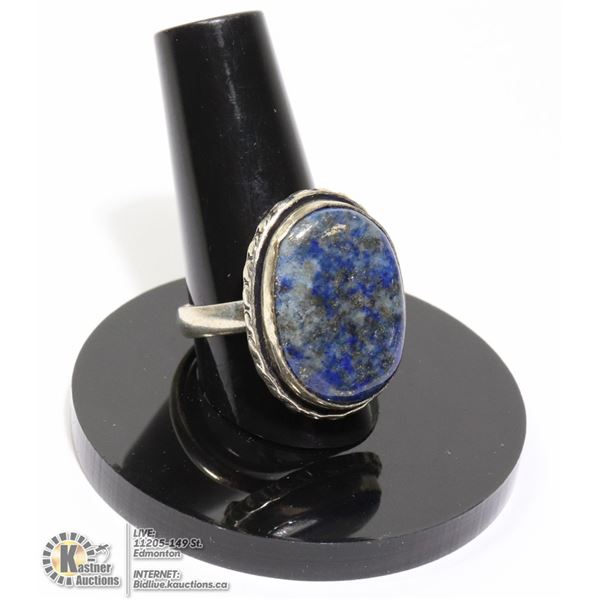 #111-LAPIZ LAZULI RING SIZE 7.75