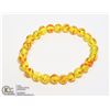 Image 1 : #304-RESIN BEAD BRACELET 7.5"/ 8mm