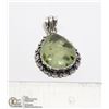 Image 1 : #227-PREHNITE PENDANT