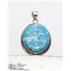 Image 1 : #232-LARIMAR PENDANT