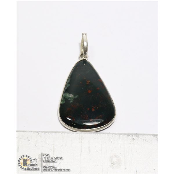 #215-INDIA BLOODSTONE PENDANT