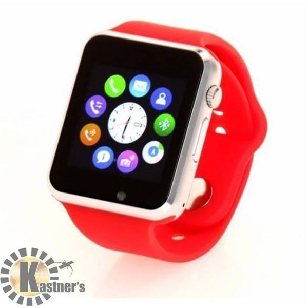 NEW RED BLUETOOTH SMARTWATCH