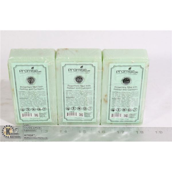3 BARS OF PROMISE CBD ROSEMARY MINT WITH