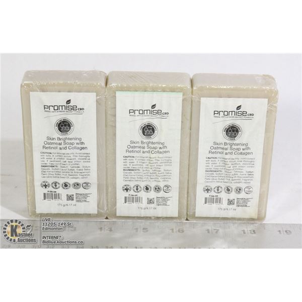 3 BARS OF PROMISE CBD SKIN BRIGHTENING OATMEAL