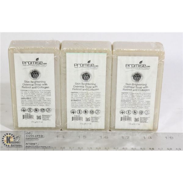 3 BARS OF PROMISE CBD SKIN BRIGHTENING OATMEAL