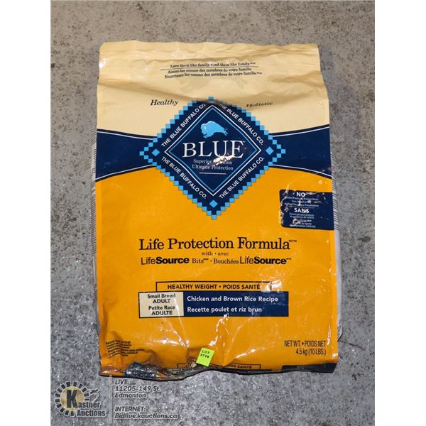 BAG OF BLUE BUFFALO DOG FOOD