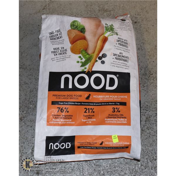 BAG OF NOOD DOG FOOD