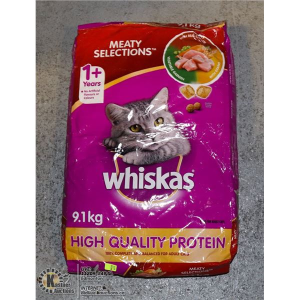 BAG OF WHISKAS CAT FOOD