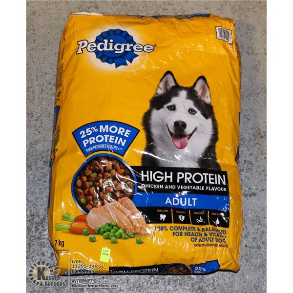 BAG OF PEDIGREE DOG FOOD