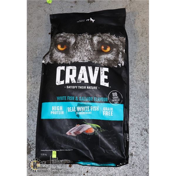 BAG OF CRAVE DOG FOOD