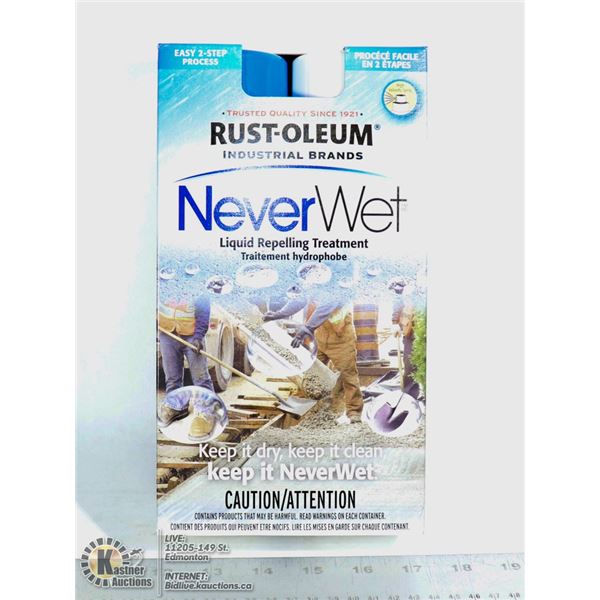TWO STEP RUST-OLEUM NEVER WET LIQUID REPELLING