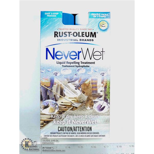 TWO STEP RUST-OLEUM NEVER WET LIQUID REPELLING