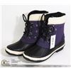 Image 1 : WOMENS PURPLE WATERPROOF BOOTS SIZE 7