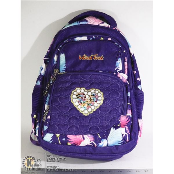 WIND TOOK UNICORN THEME BACKPACK