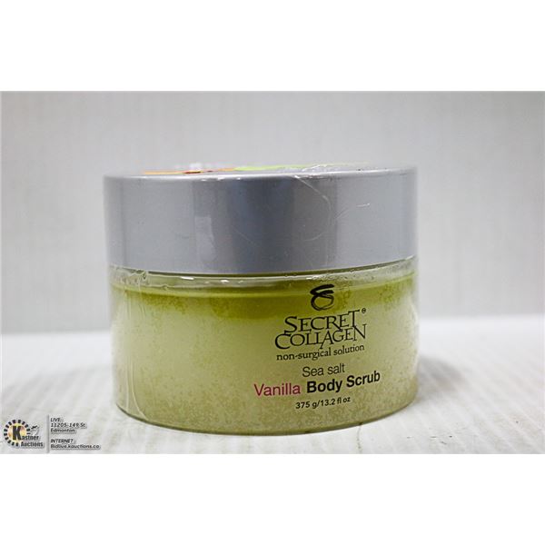 SECRET COLLAGEN SEA SALT VANILLA BODY SCRUB