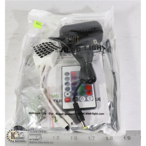LED LIGHT STRIP WITH POWER SUPPLY AND REMOTE