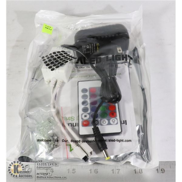 LED LIGHT STRIP WITH POWER SUPPLY AND REMOTE